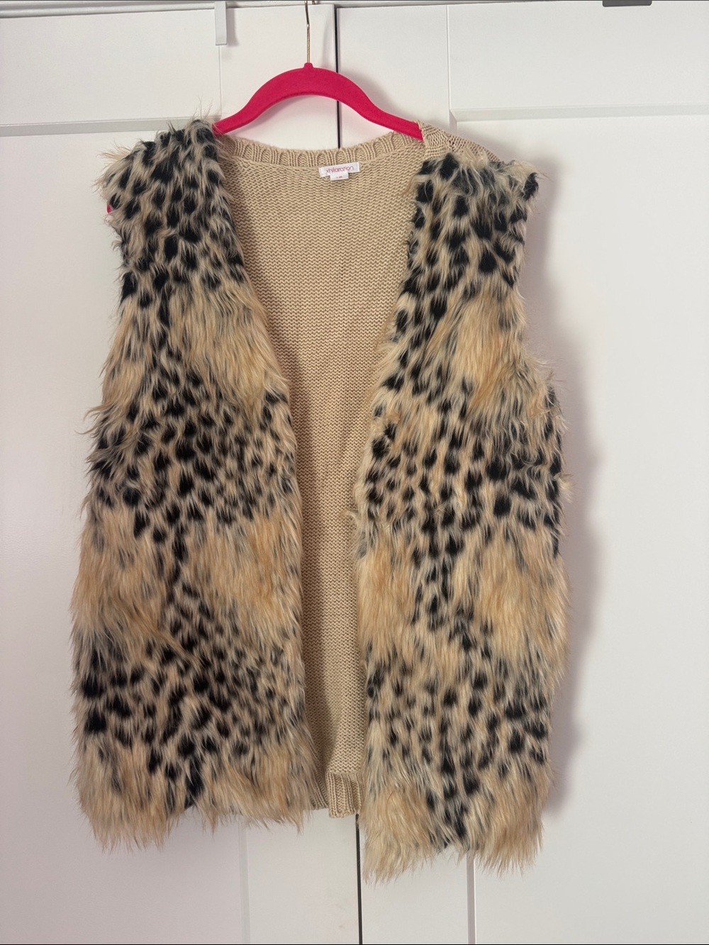 Xhilaration Beige Knit Sweater Vest